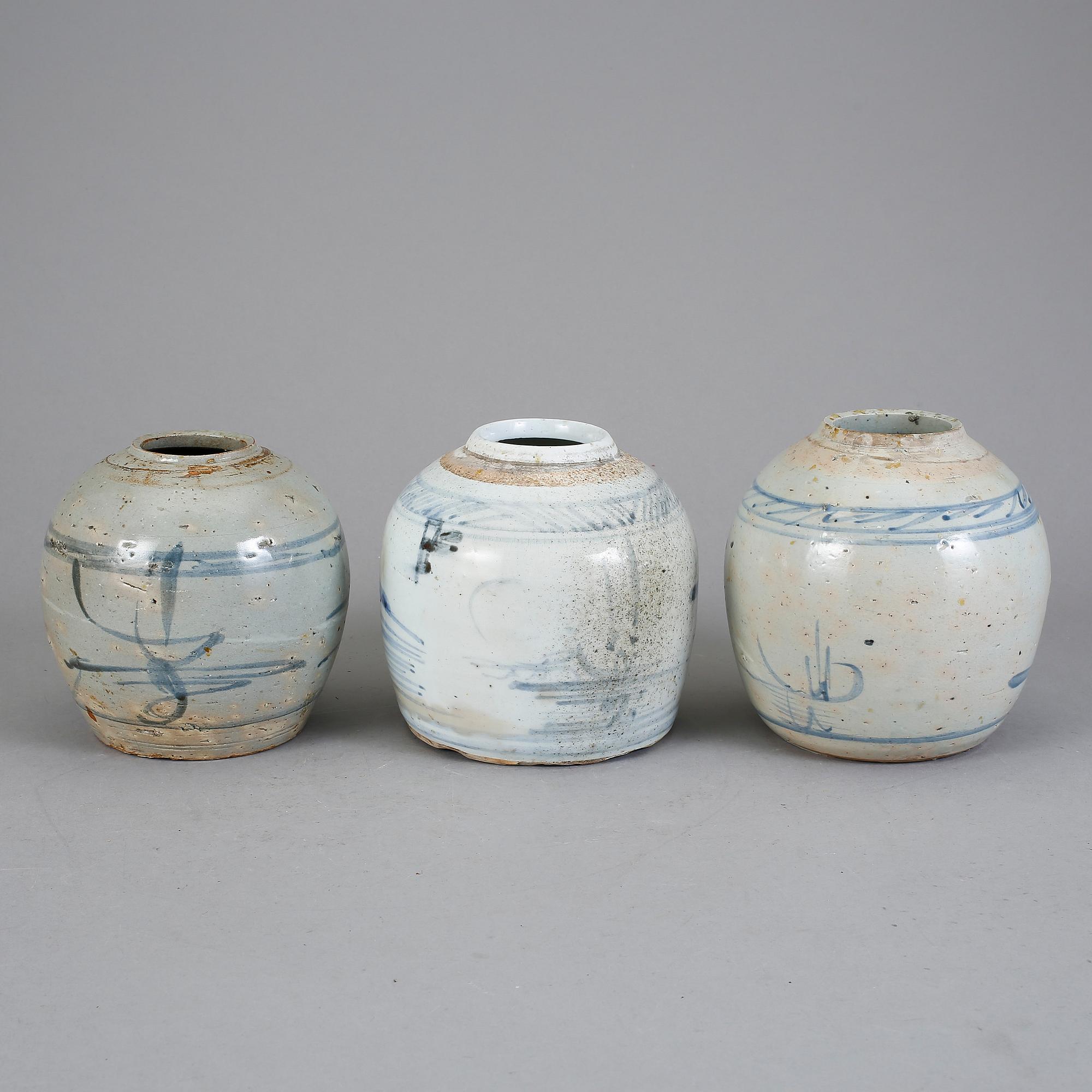 BOJANER, lergods, 3 st. 1800-tal.