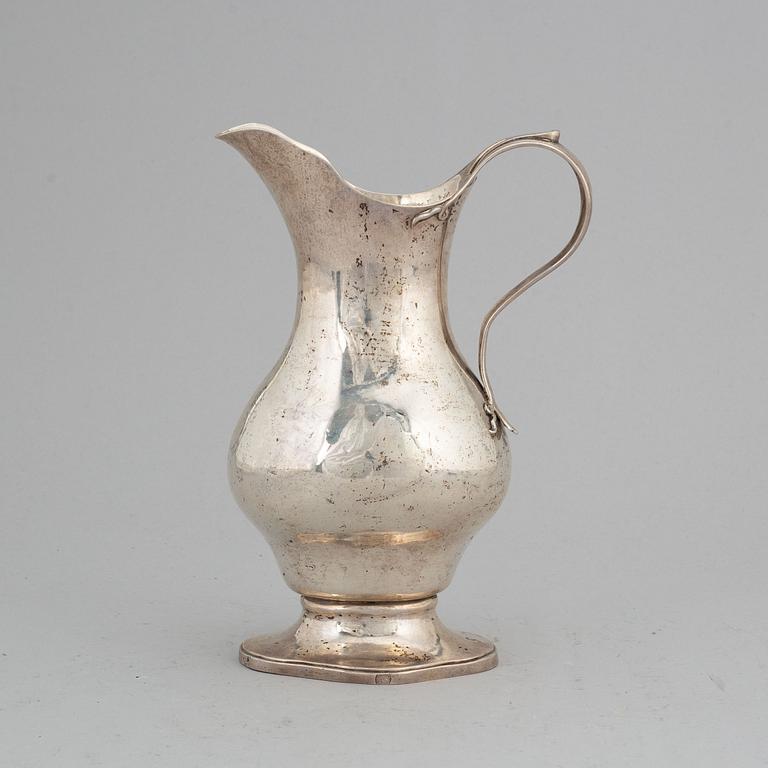 PEHR ZETHELIUS, a Swedish silver jug, Stockholm, 1775.