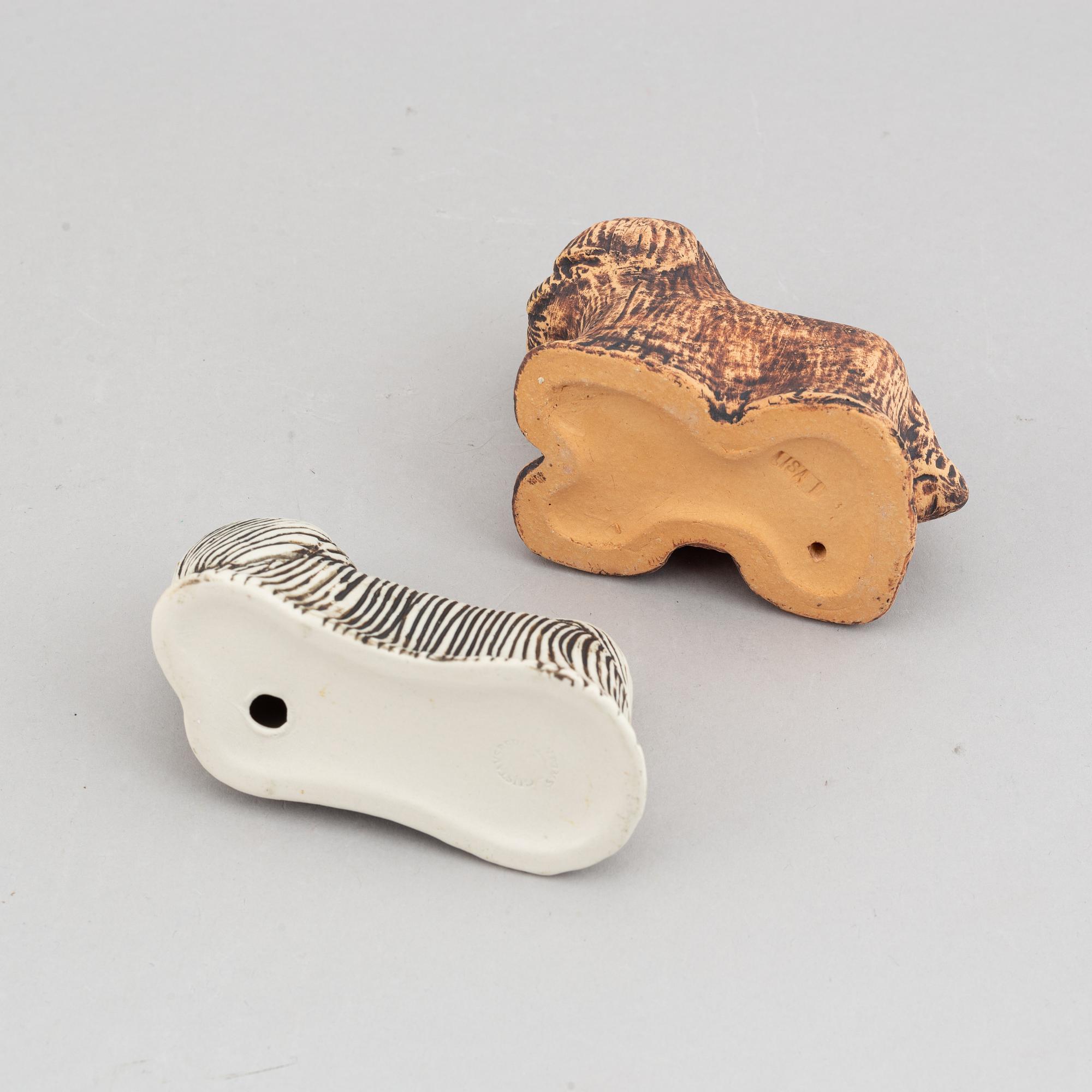 Lisa Larson, six stoneware figurines, for Gustavsberg.