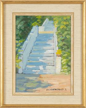 Brita Nordencreutz, oil on canvas, signed and dated -76.