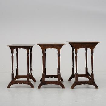 SATSBORD, 3 delar, engelsk stil, 1900-talets andra hälft.