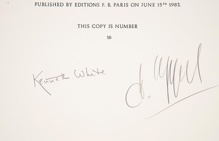 Karel Appel, portfolio with 5 lithographs in colour, "Tantrika 1", 1983, signed 16/75.