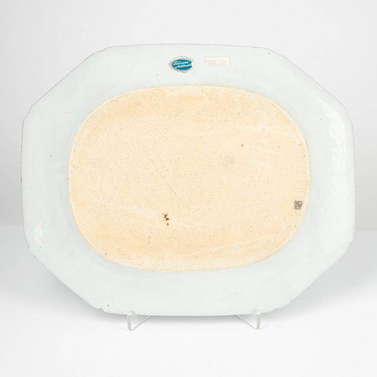 Stekfat, kompaniporslin, Kina, Qing, Qianlong 1736-95.