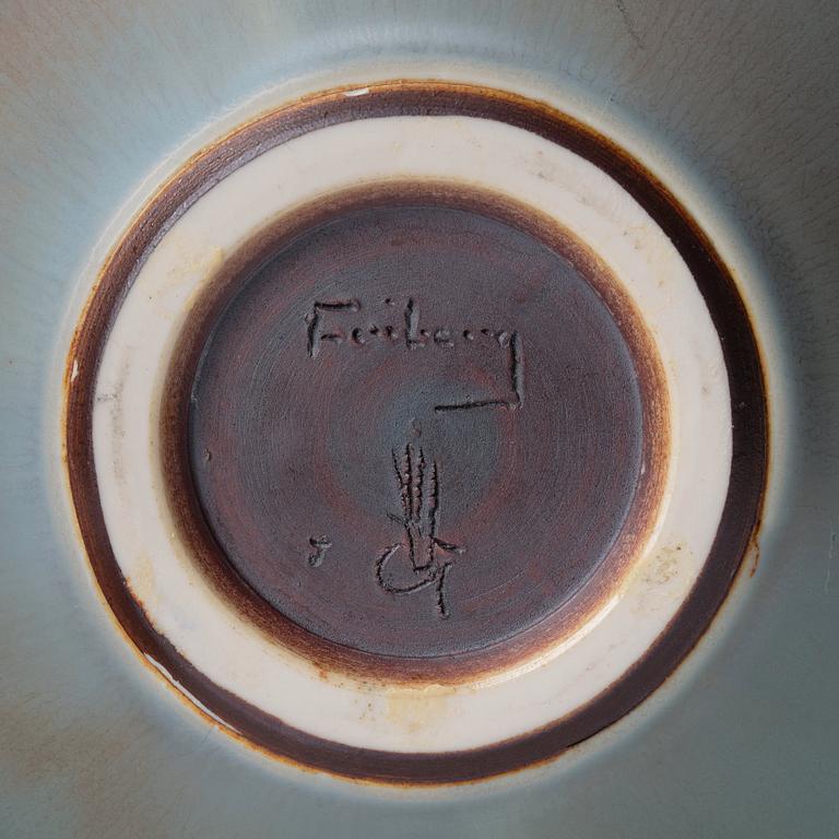 Berndt Friberg, a stoneware vase, Gustavsberg studio, Sweden 1968.