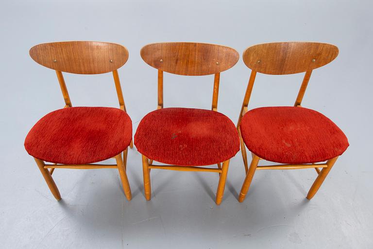 Chairs, 3 pcs, 1950s.
