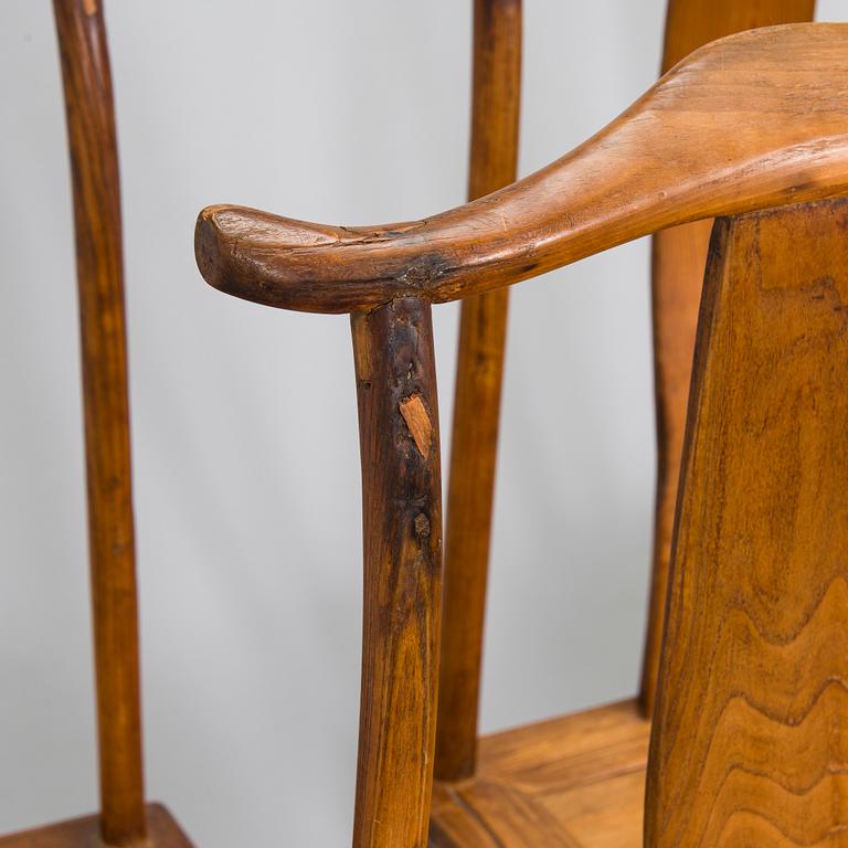 Six hardwood chairs. China. Qing dynasty. 19th century.