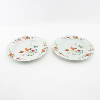 Plates 2 pcs China porcelain 18th century.
