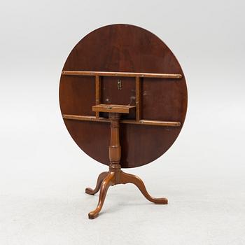 A late 19th century mahogany tilt-top table.