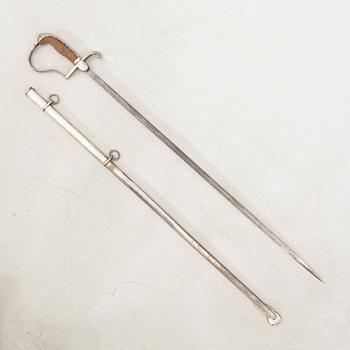 A Danish sabre, 1870s/80s, with scabbard.