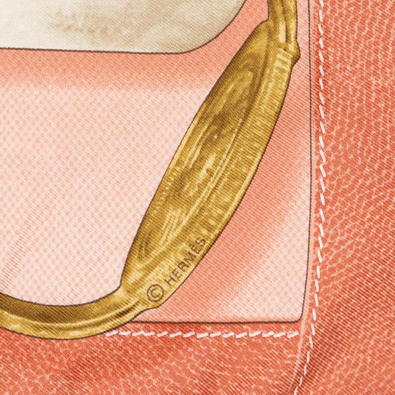 Hermès, a silk scarf 'Projets Carrés'.
