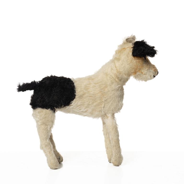 Steiff, dog, fox terrier, Germany 1930s.