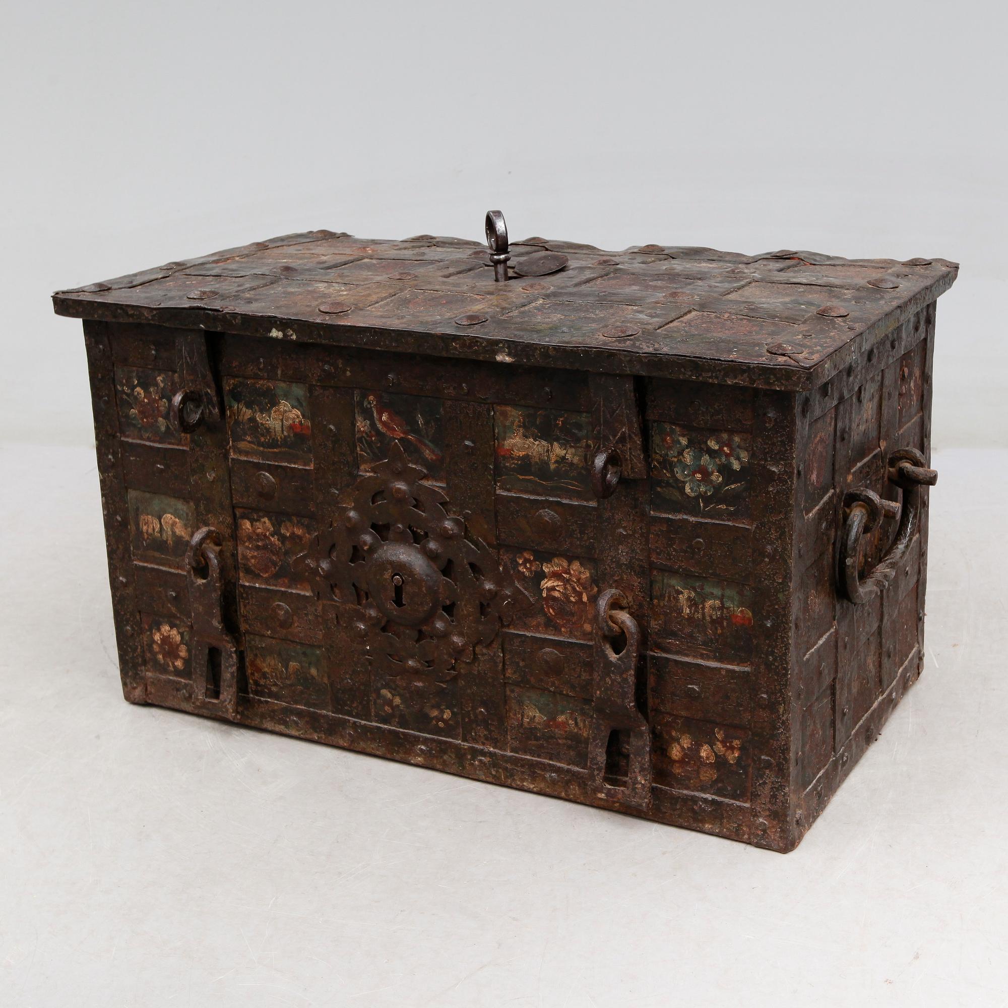 KISTA, järn, barock, 1600-tal.