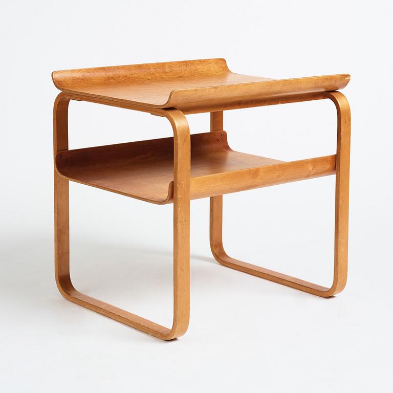 Alvar Aalto, a burled birch 'model 75' side table, Aalto Design, Hedemora, Sweden 1946-56.
