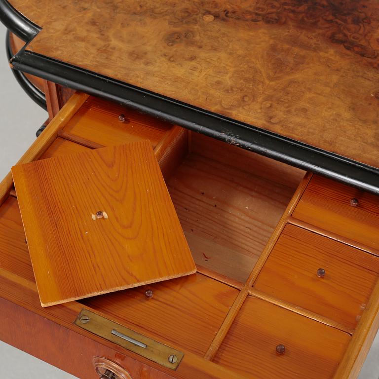 A sewing table, late 19th century.