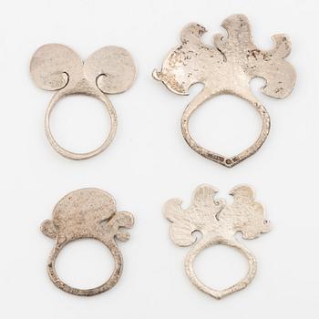 Fyra ringar, silver, PA Terrs Lundahl, Växjö bland annat 1967.