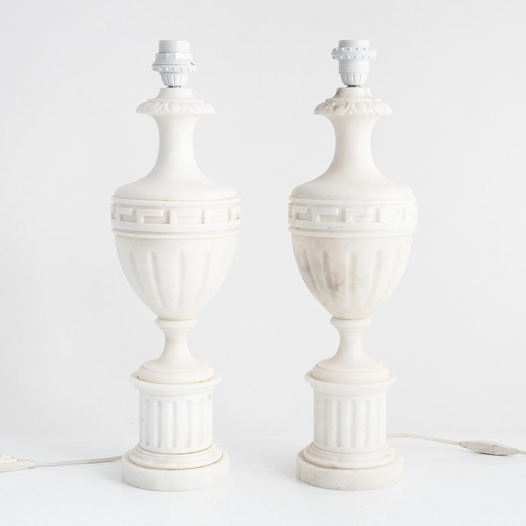 A pair of table lamps, Italy, second half of the 20th Century.