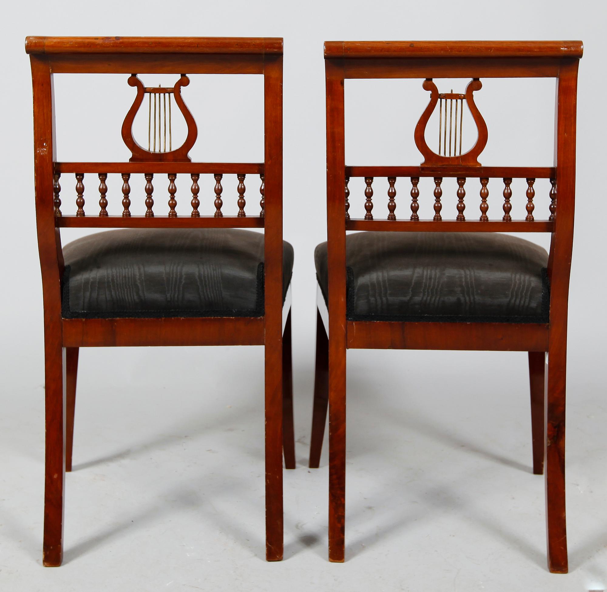 STOLAR, 6 st, senempire, 1800-talets mitt.