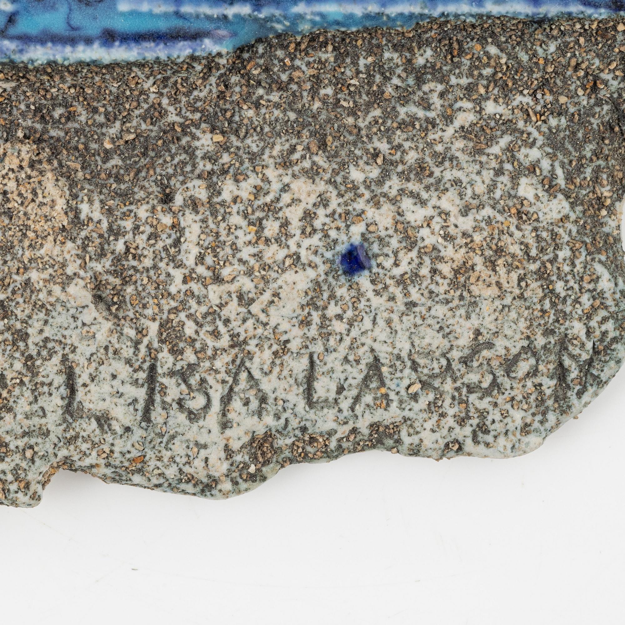 Lisa Larson, väggrelief, stengods, Gustavsberg.