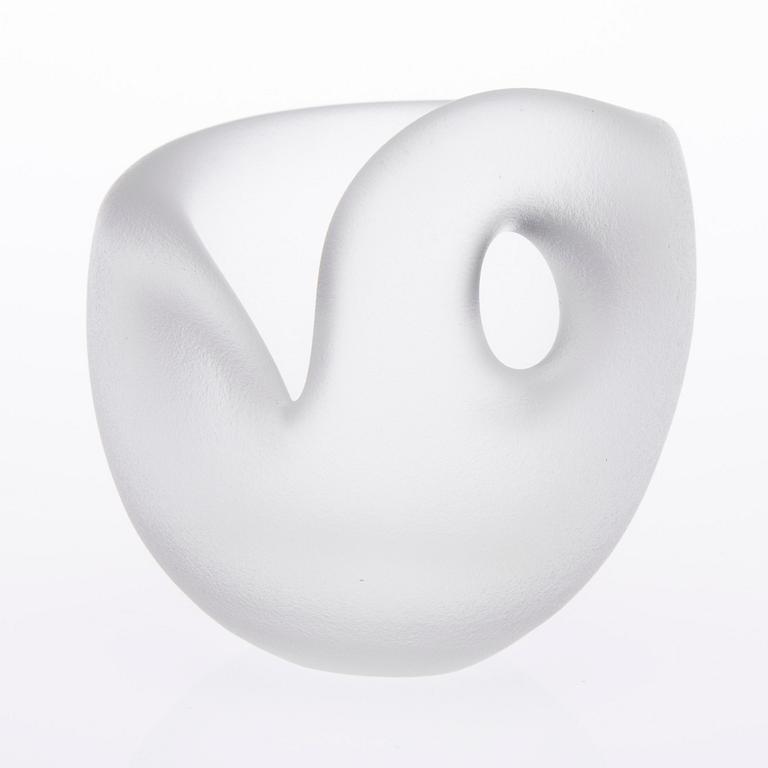 TIMO SARPANEVA, GLASSKULPTUR, "Jättegryta" signerad Timo Sarpaneva, Iittala. I produktion 1951-1959.