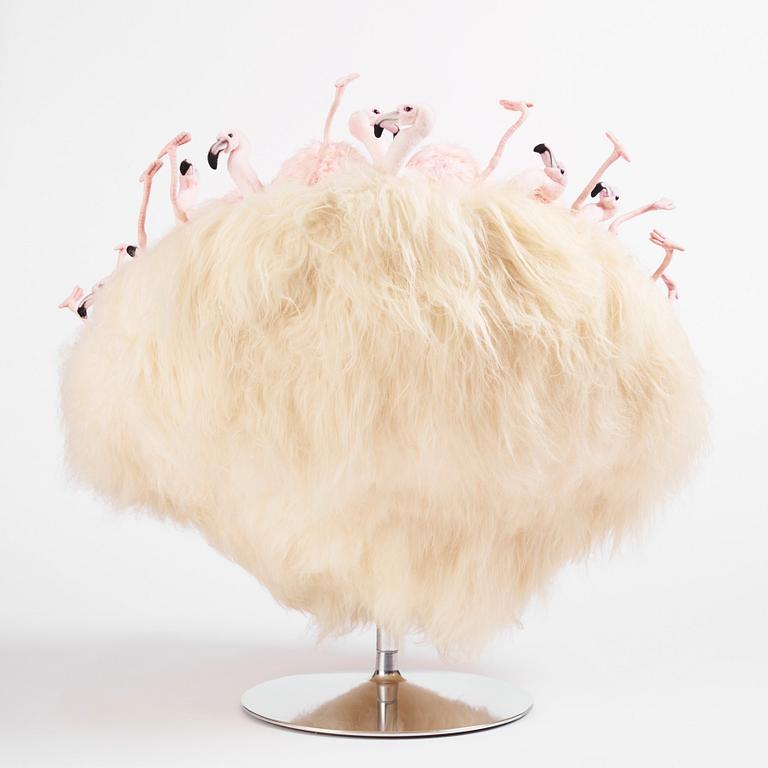 Alexis Verstraeten & Pauline Montironi, a "Miss Flamingo" armchair, ed. 14/30, AP Collection, Belgium 2017.