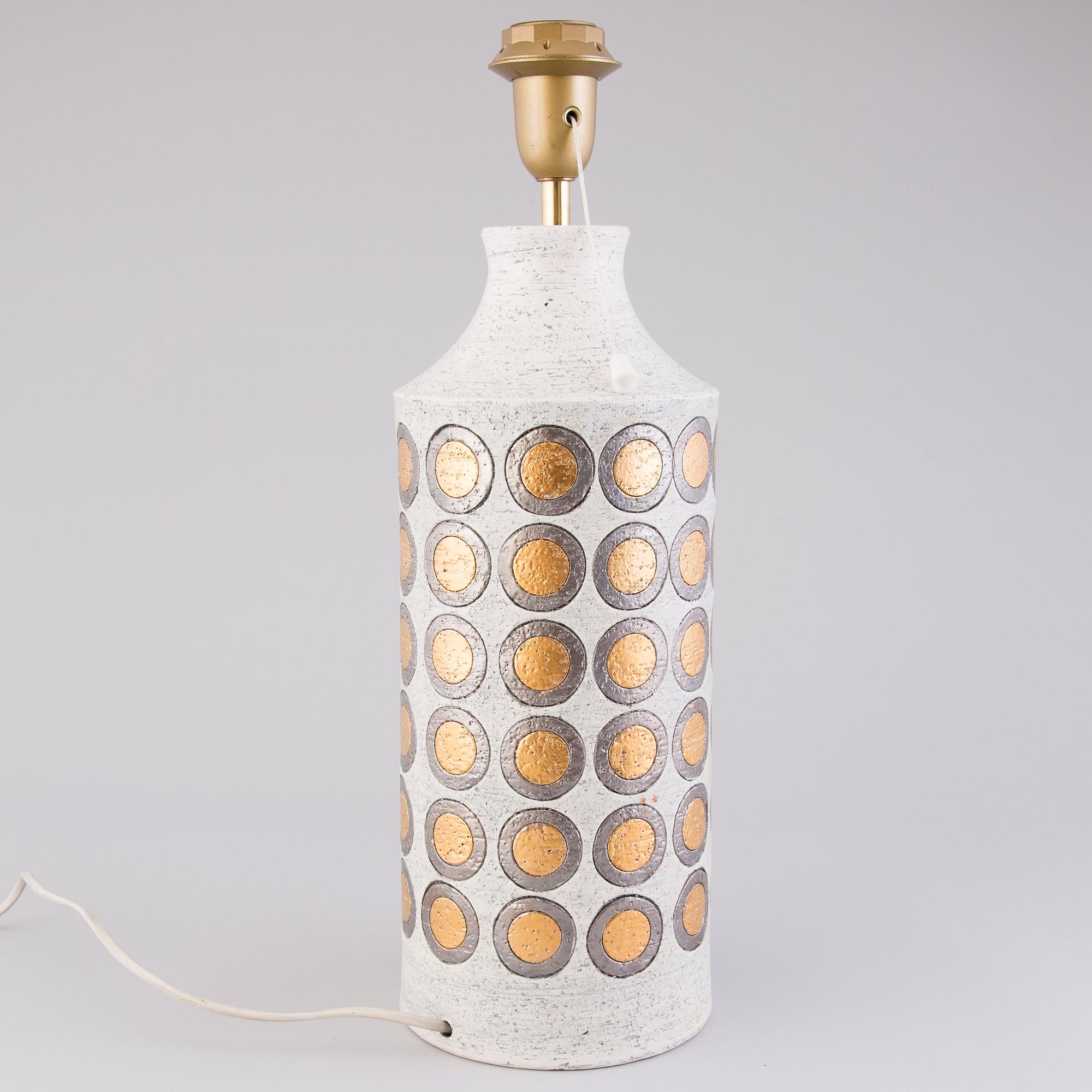 ALDO LONDI, A ceramic table lamp for Bitossi, Italy, circa 1972-1975.