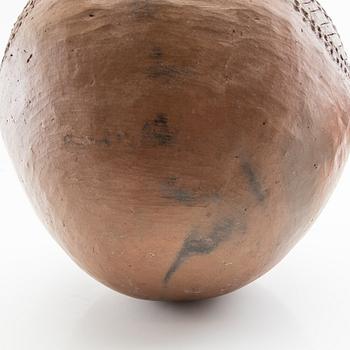 Ölkrukor Ukhamba 3 st Zulu Sydafrika 2000-tal lergods.