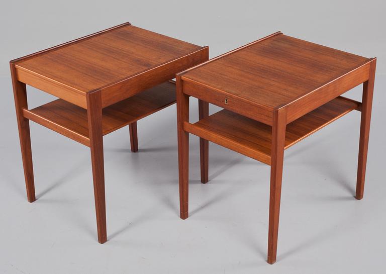 SÄNGBORD, ett par, "Dixi", Tingströms, 1900-talets andra hälft.