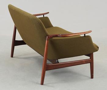 FINN JUHL, soffa "NV-53", Niels Vodder, Danmark 1960-tal.