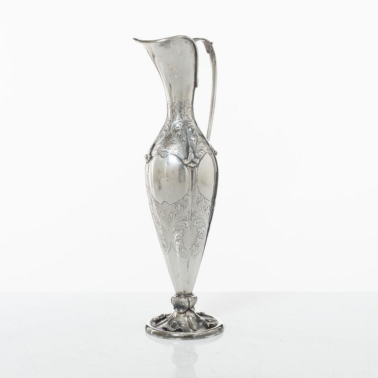 Kanna, silver, svensk importstämpel, 1900-talets första hälft.