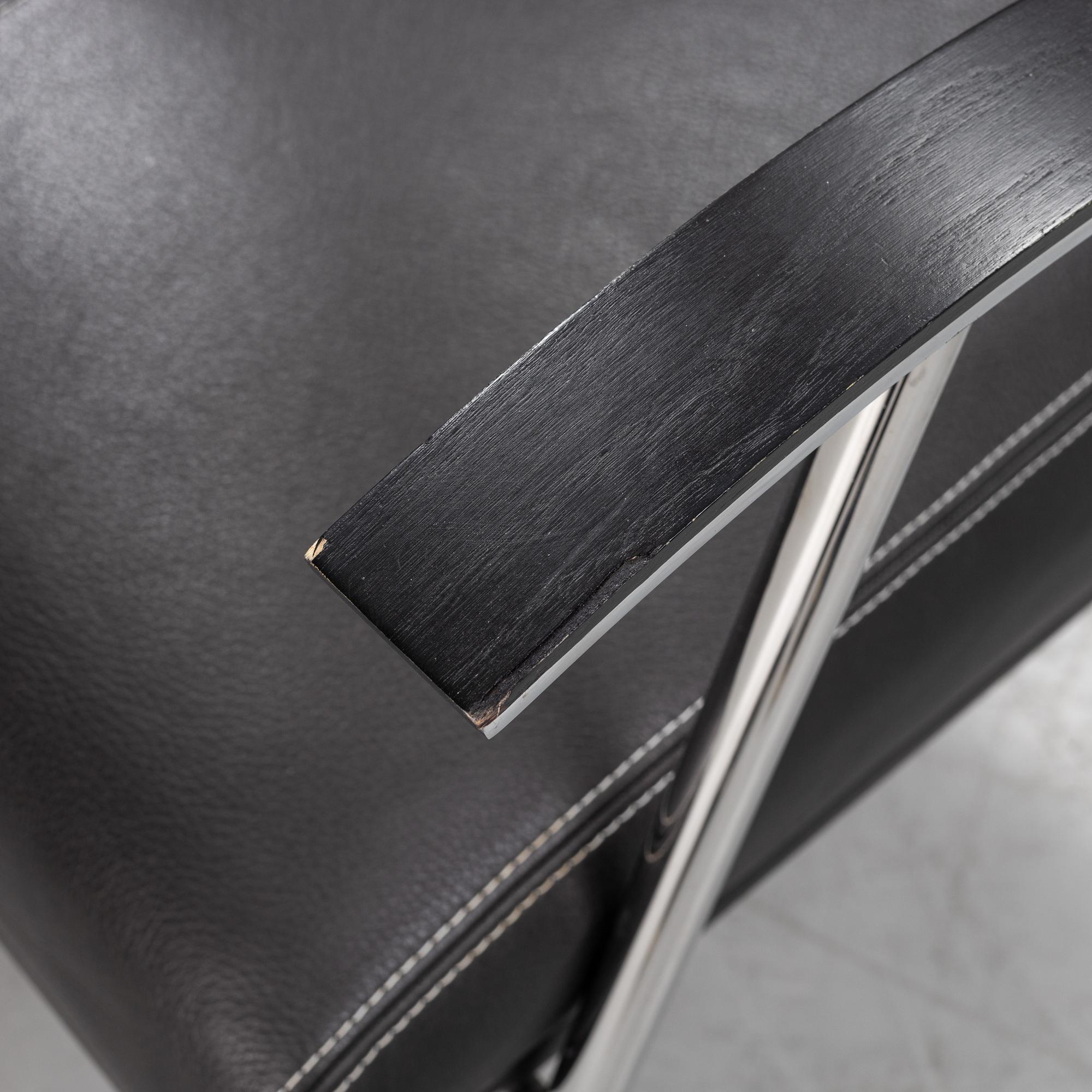 Gunilla Allard, a 'Sahara' leather upholstered easy chair from Lammhults, 21st Century.