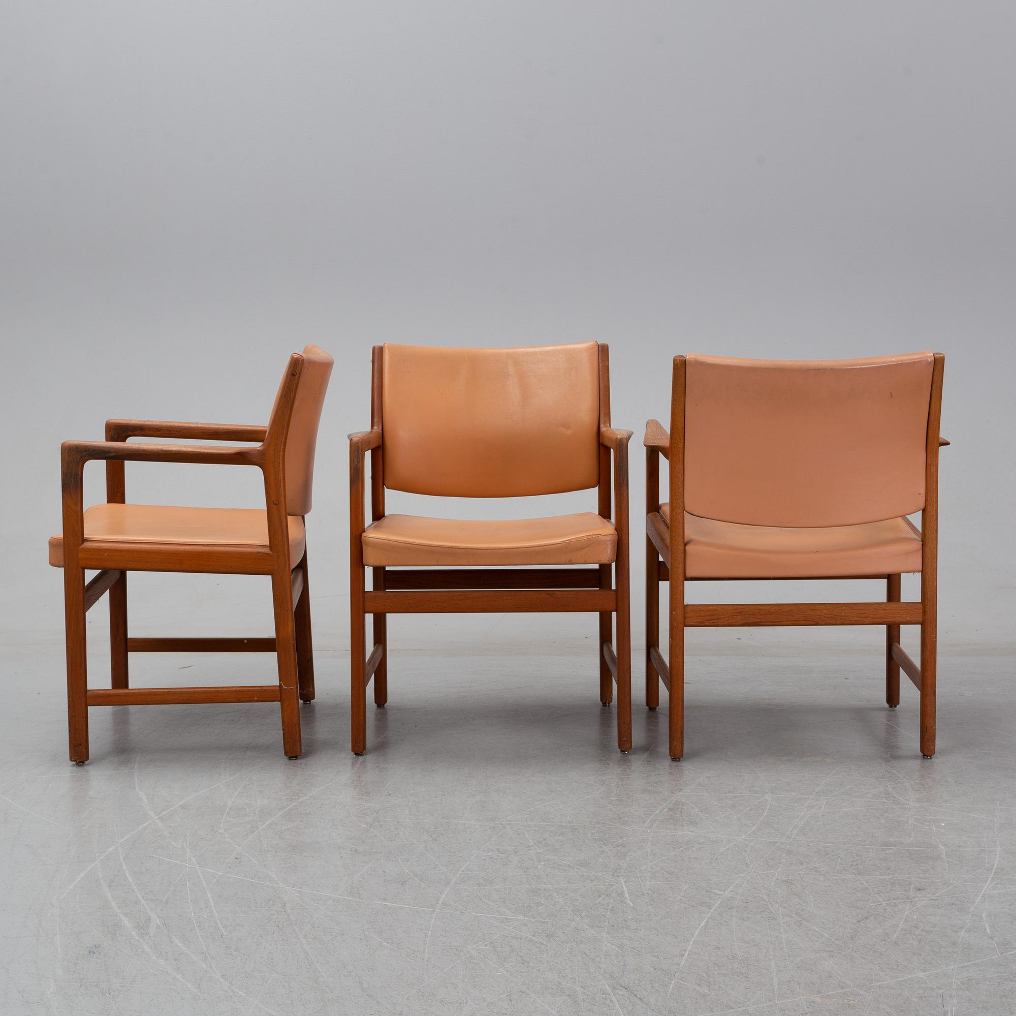 Eleven 1960's teak armchairs by Karl Erik Ekselius for JOC Vetlanda.