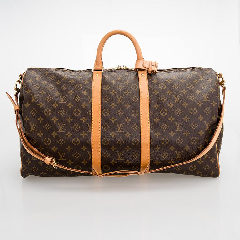 Louis Vuitton, A Monogram 'Keepall 55 Bandoulière' Weekend bag.
