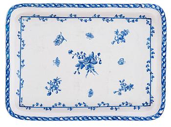 1494. A North European 18th century faience tea table.