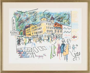 STIG CLAESSON, lithograph in colours, signed, dated 80 and numbered 298/350.
