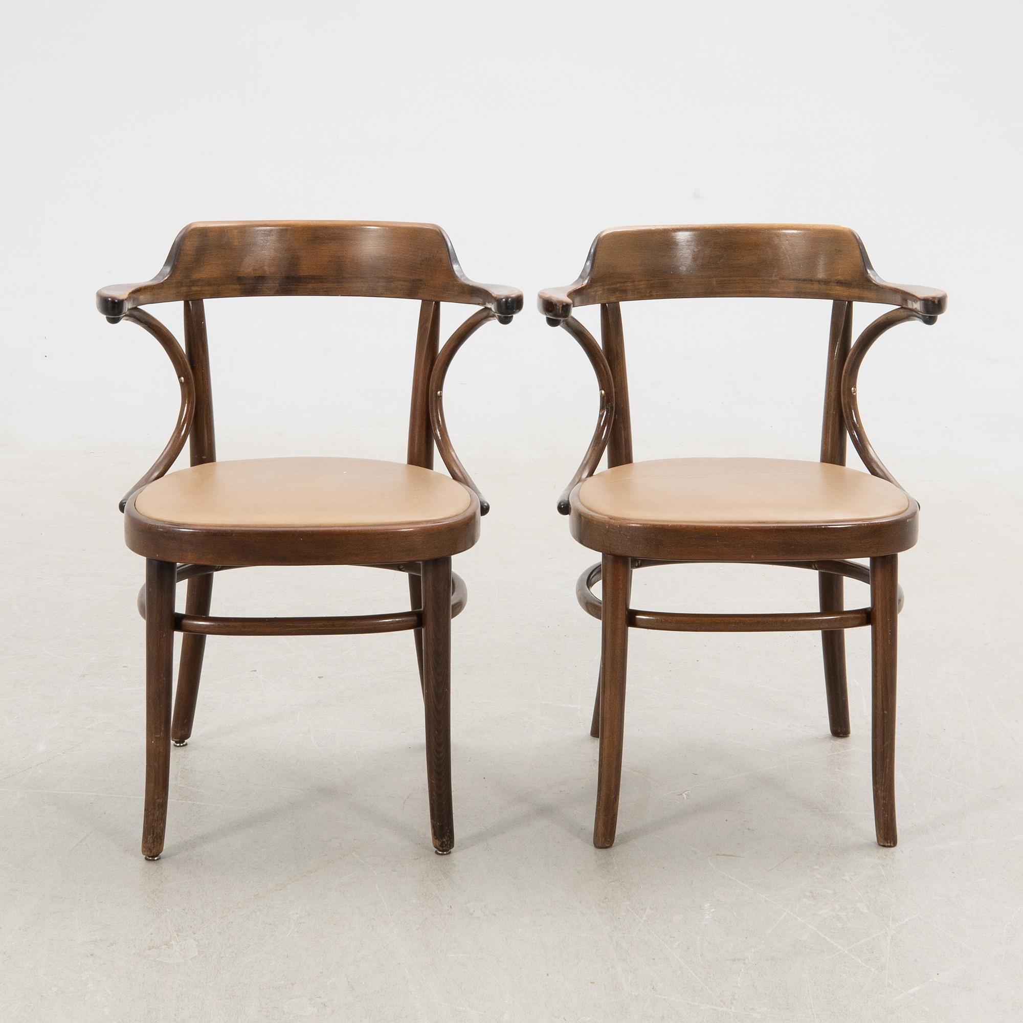 Karmstolar 6 st Gemla "Cattelin" sent 1900-tal.