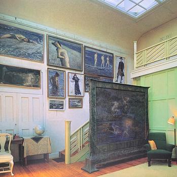 Johan Axel Gustav, "J.A.G." Acke, Studie till nischerna i Prinsens galleri i Stockholms Stadshus.