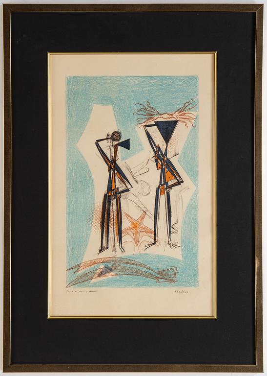 Max Ernst, lithograph in colours, 1950, signed 168/200.