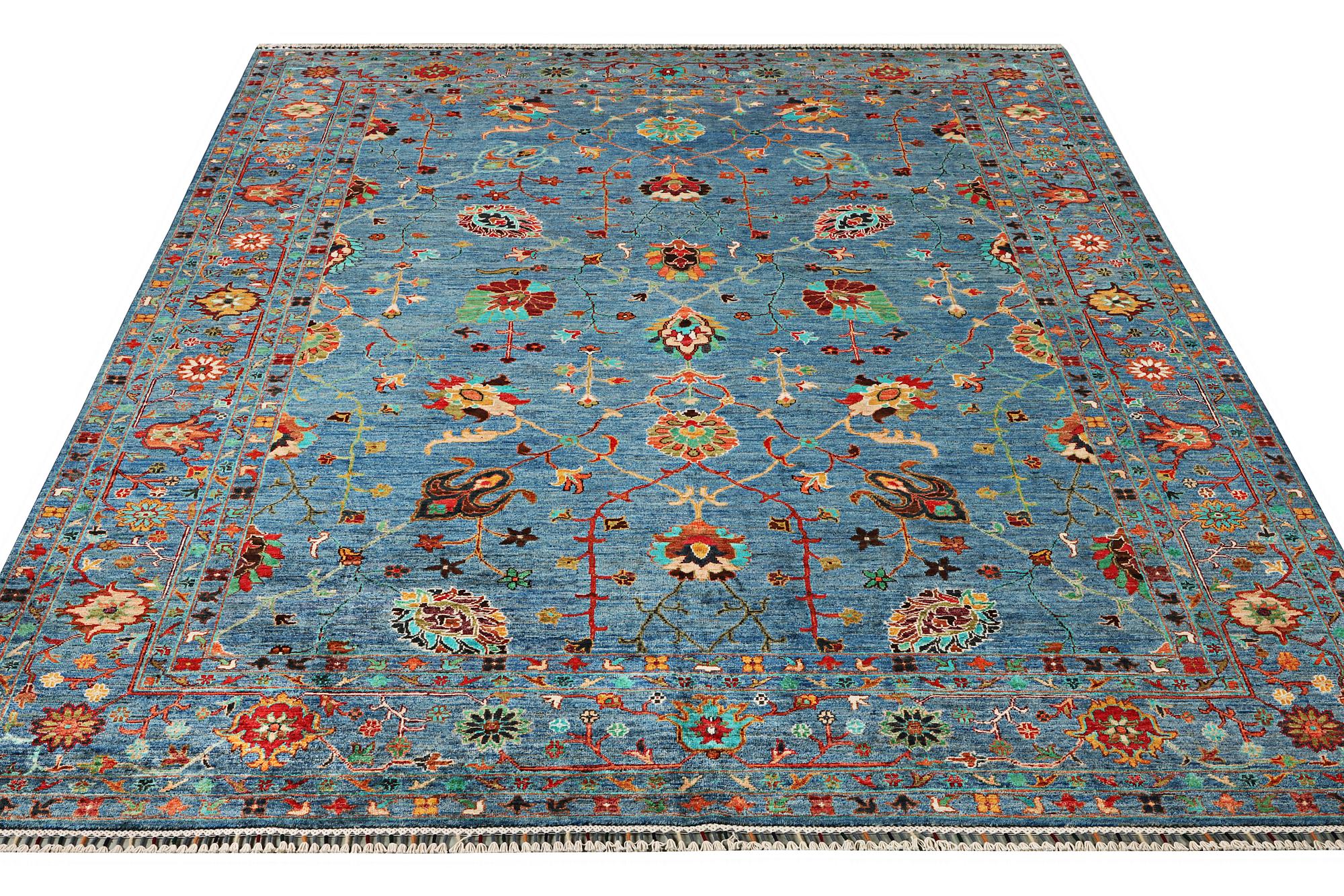 A Khorjin carpet with a Ziegler pattern, c. 307 x 252 cm.