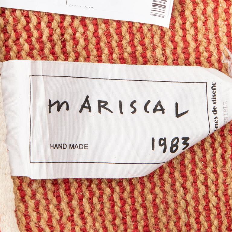 Javier Mariscal, matta handtuftad, daterad 1983, ca 242x172 cm.