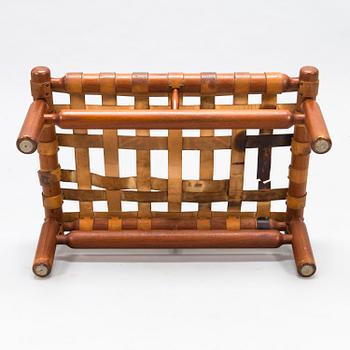 ILMARI TAPIOVAARA, a pair of mid-20th-Century armchairs and a stool for La Permanente Mobili Cantù, Italy.