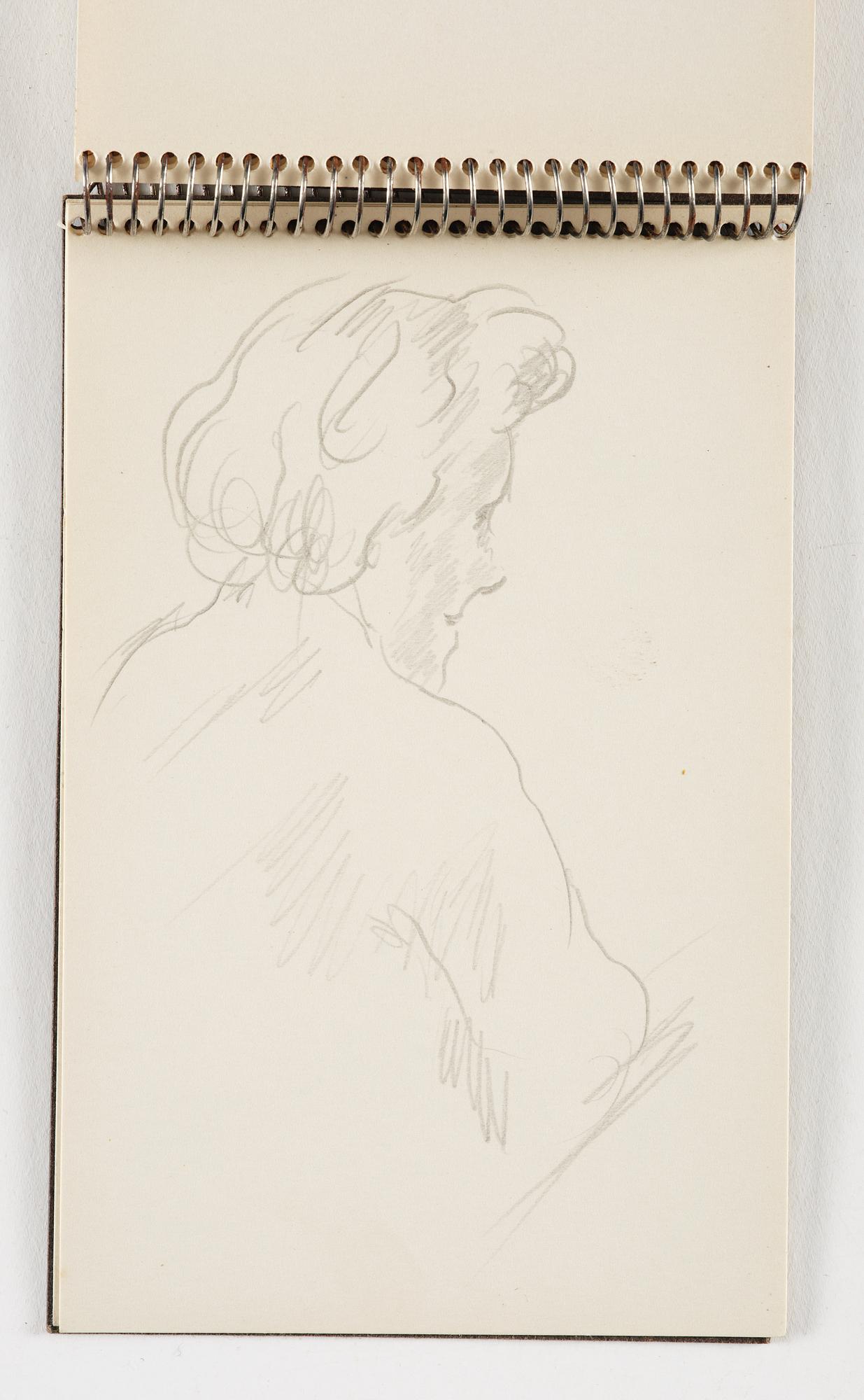 Lotte Laserstein, 10 små skissblock med teckningar.