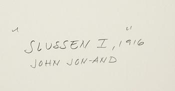 JOHN JON-AND, akvarell, stämpelsignerad.