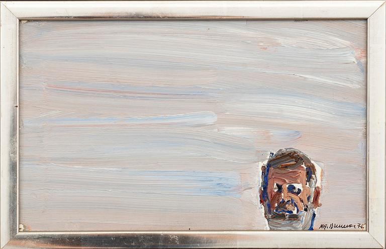NILS-GÖRAN BRUNNER, oil on board, signed and dated -76.