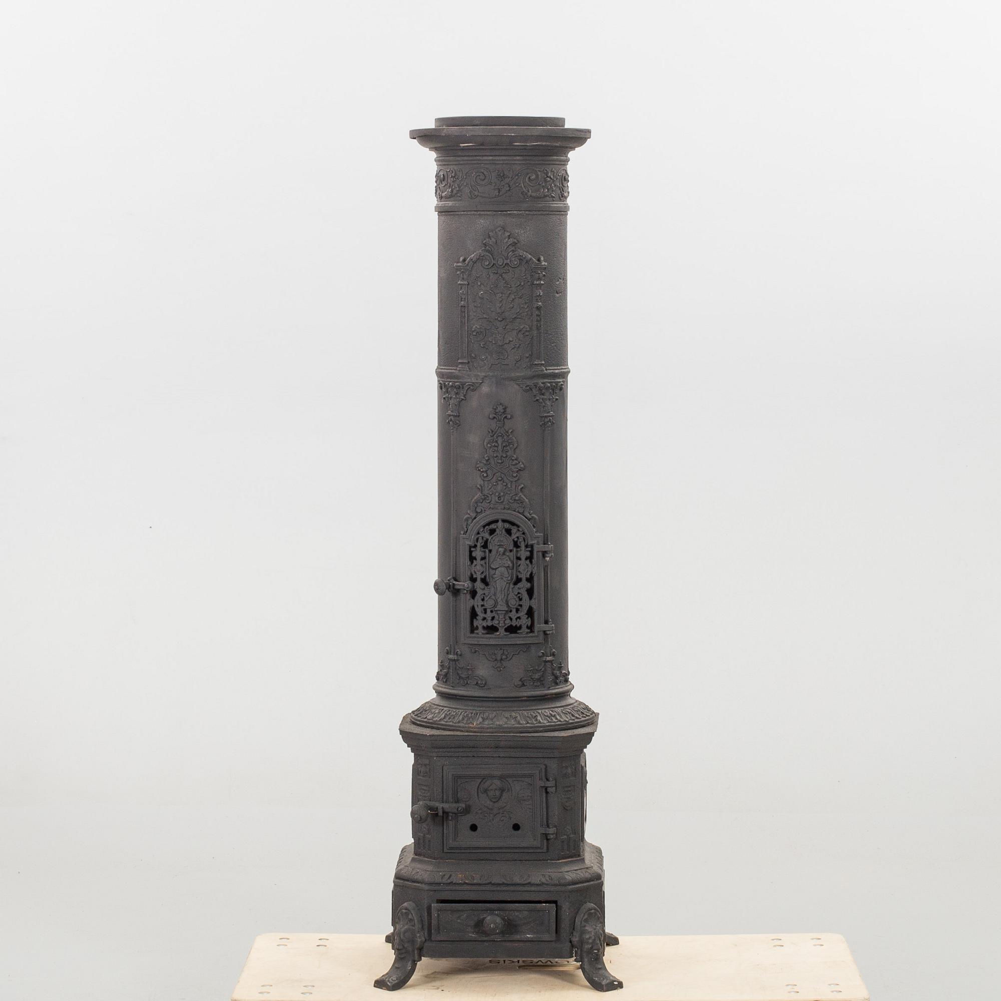 KAMIN, gjutjärn, 1800/1900-tal.
