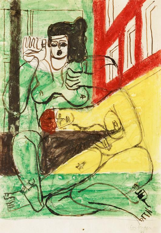 Le Corbusier (Charles-Édouard Jeanneret), "Femme devant une porte".