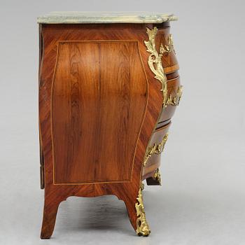 A Swedish rococo parquetry commode attributed to C. Tietze (master in Stockholm 1764-91).