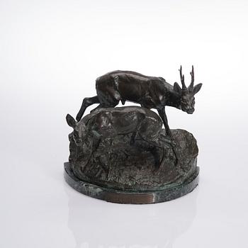 FRANLISCK ROUS, tillskriven, skulptur, brons.