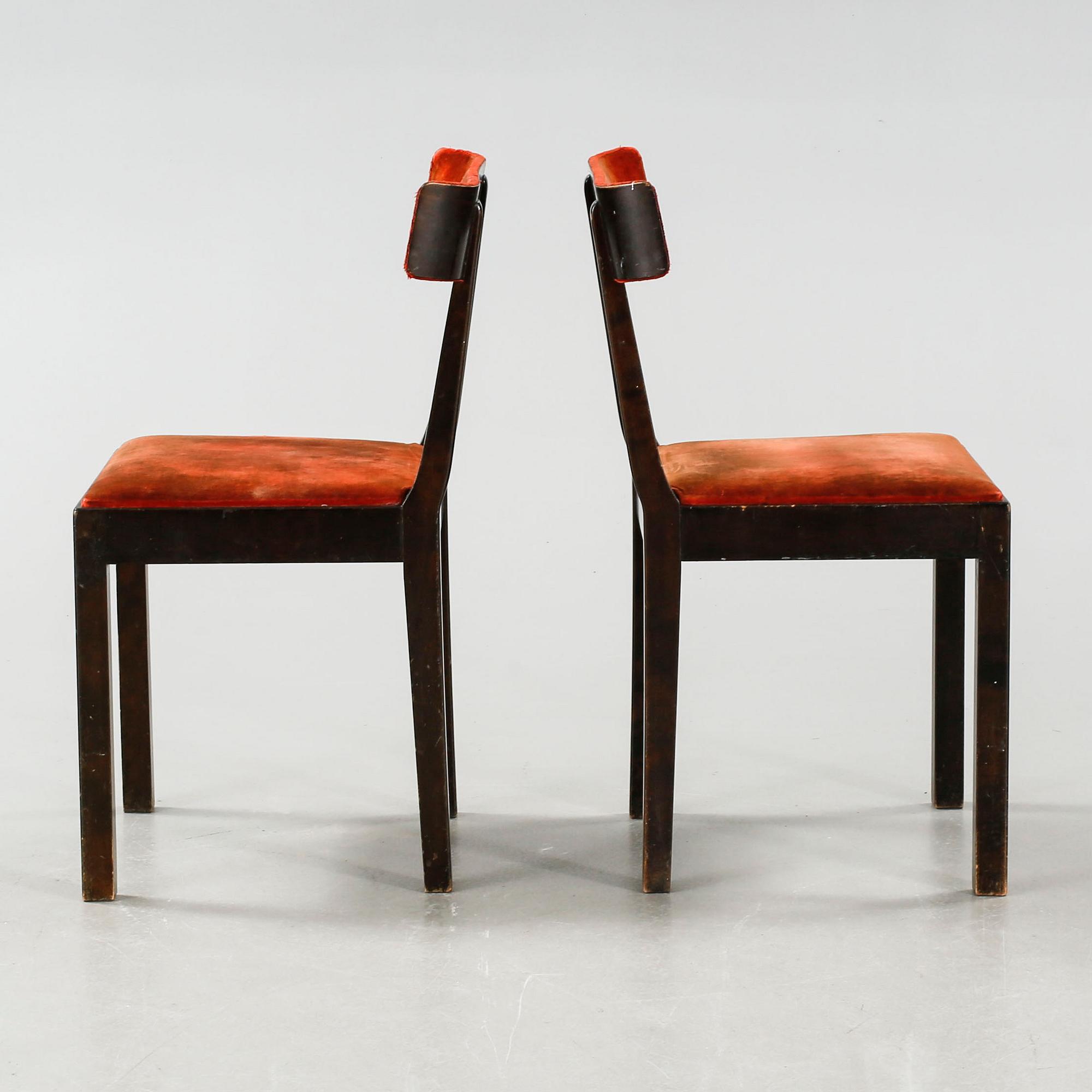 STOLAR, ett par, "Svea", Nordiska Kompaniet, 1930-tal.