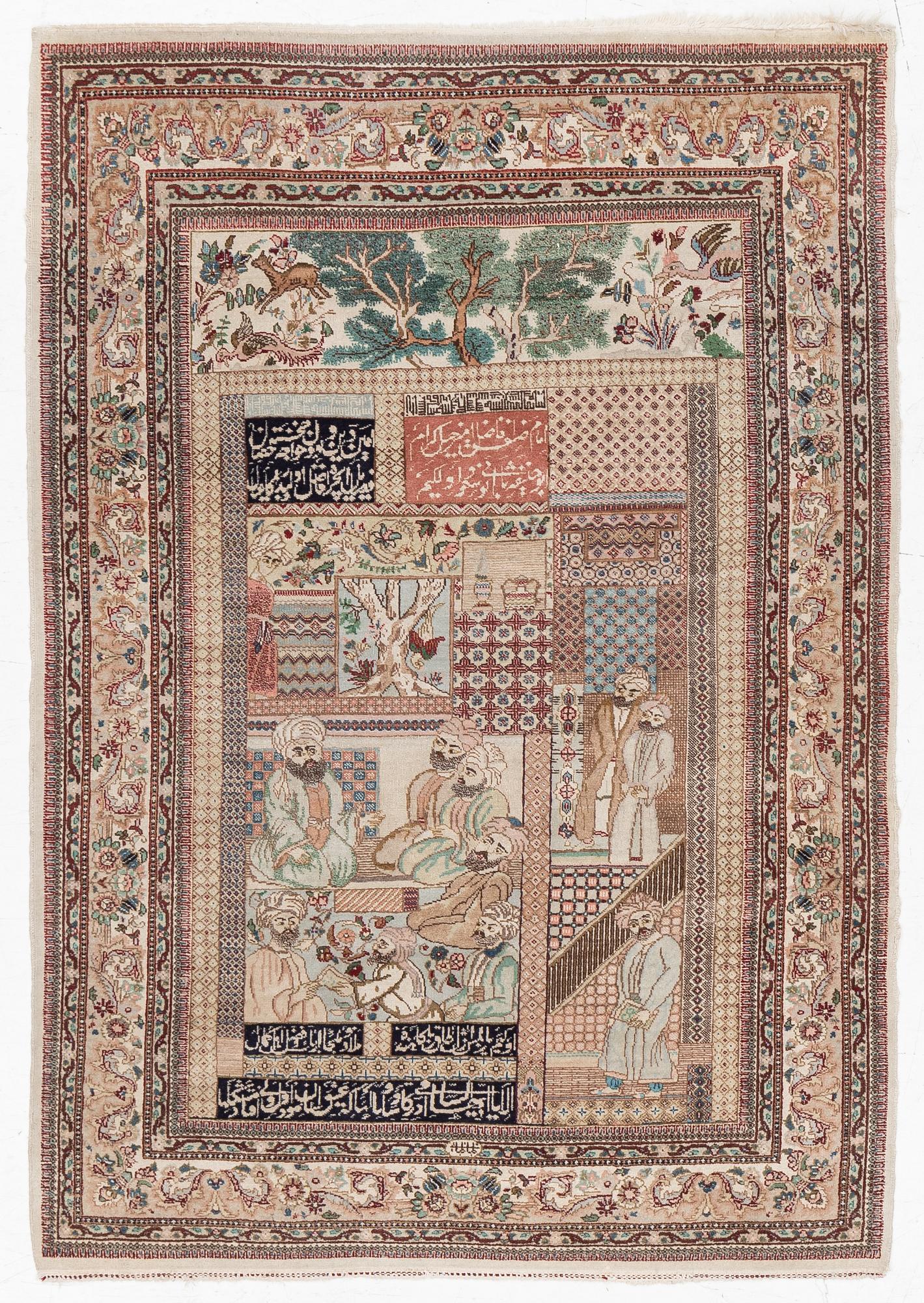 An orientalrug, a. 164 x 117 cm.