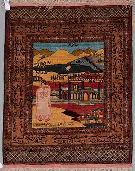 MATTA, orientalisk figural, old. Ca 139x107 cm.